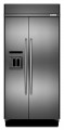 KitchenAid - 25 Cu. Ft. Side-by-Side Built-In Refrigerator - Stainless steel