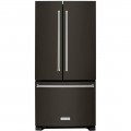 KitchenAid - 22.1 Cu. Ft. French Door Refrigerator - Black stainless steel