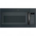 GE - Profile 1.7 Cu. Ft. Convection Over-the-Range Microwave with Sensor Cooking - Black Slate