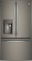GE - Profile Series 22.2 Cu. Ft. French Door Counter-Depth Refrigerator with Keurig Brewing System - Slate