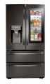 LG - 28 Cu. Ft. 4-Door French Door Smart Refrigerator with Dual Ice with Craft Ice and InstaView - Black stainless steel