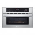 LG - 1.7 Cu. Ft. Convection Built-In Microwave with Sensor Cooking and Air Fry - Stainless steel