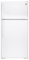 GE - 14.6 Cu. Ft. Top-Freezer Refrigerator - White