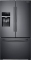 Samsung - 27.8 cu. ft. French Door Refrigerator with Food ShowCase Fridge Door - Fingerprint Resistant Black Stainless Steel